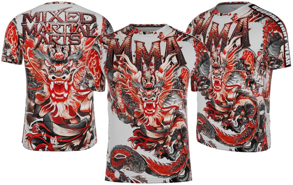 Camiseta Sublimacion Dragon MMA T990